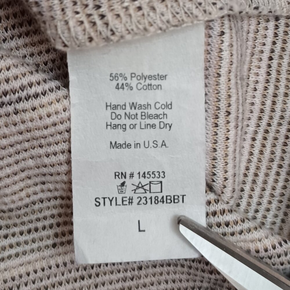 Women's W5 Earth Tone Striped Tank Top Size Large - Picture 6 of 6
